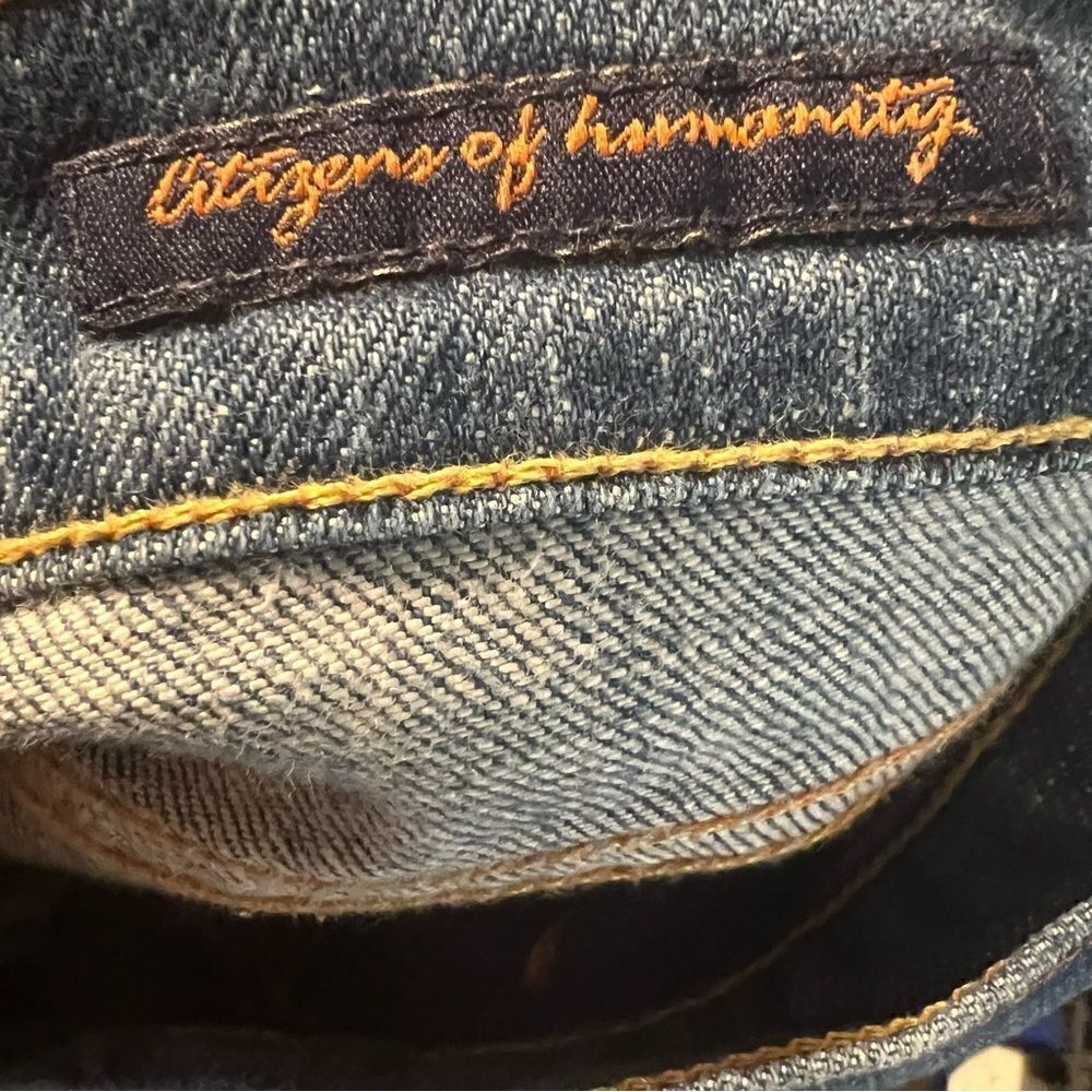 Citizens of humanity, low rise boot Cut jeans‎ women’s 29 waist, with floss - Picture 6 of 9